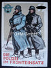 III. Reich - farbige Propaganda-Postkarte  " Zum Tag der Deutschen Polizei 1942 "