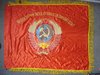 Flagge UdSSR. Proletarier aller Länder, vereinigt euch!